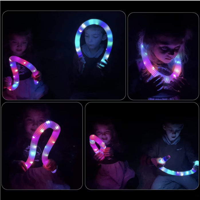 Jucarie senzoriala, antistres, 1 Pop Tubes cu lumini LED [3]