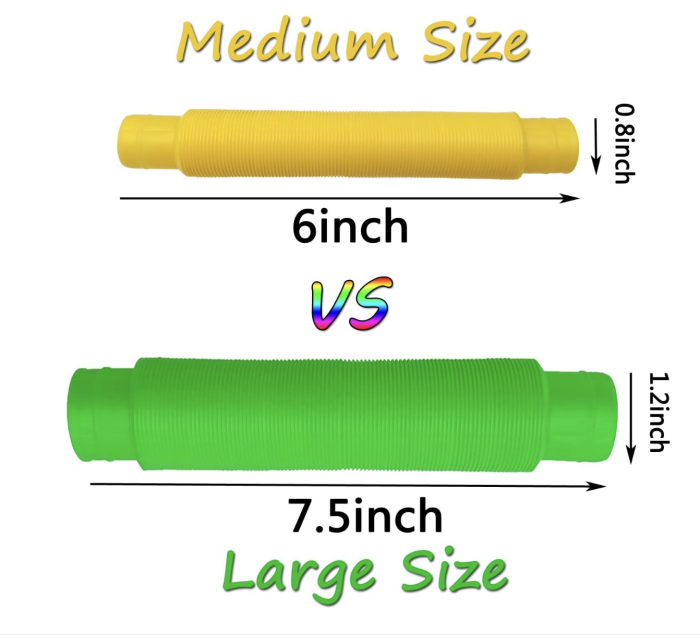 Jucarie senzoriala, antistres, 1 Pop Tubes Mari, 3 cm grosime [6]