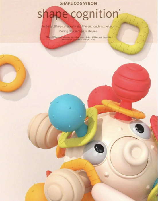 Jucarie senzoriala si dentitie pentru bebelusi Pestele Balon [7]