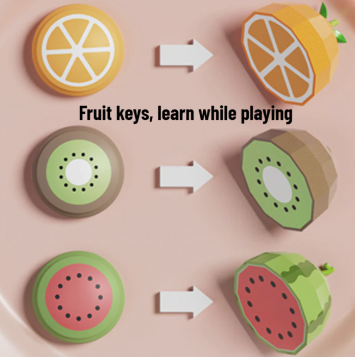 Jucarie senzoriala de motricitate fina si de invatare a fructelor, Ursul panda [3]