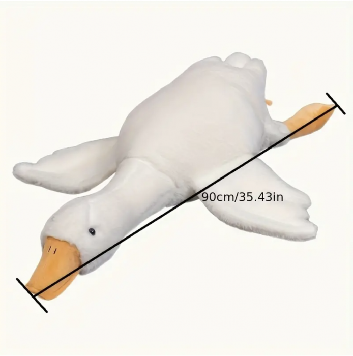 Jucariee de plus Gasca pufoasa, alba 90 cm [7]