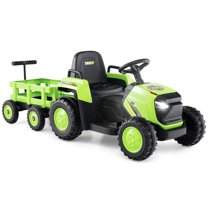 Tractor electric copii DLS-X18, 12V, 2 motoare, telecomanda 2.4G, Bluetooth, 144 cm, 3-8 ani [7]