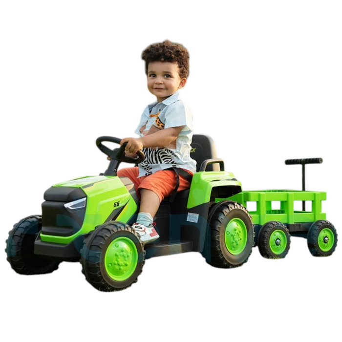 Tractor electric copii DLS-X18, 12V, 2 motoare, telecomanda 2.4G, Bluetooth, 144 cm, 3-8 ani [4]