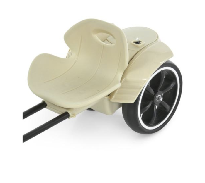 Kart Electric Pliabil Pentru Copii, 12V, Bluetooth, 3-7 Ani, Crem [5]