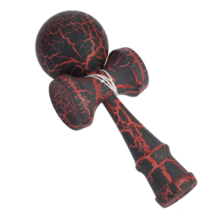 Kendama Cracked 18 cm, din lemn, negru [3]
