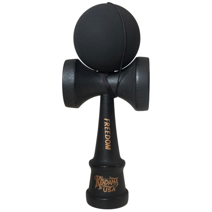 Kendama USA Freedom, 18 cm, negru mat, din lemn [2]