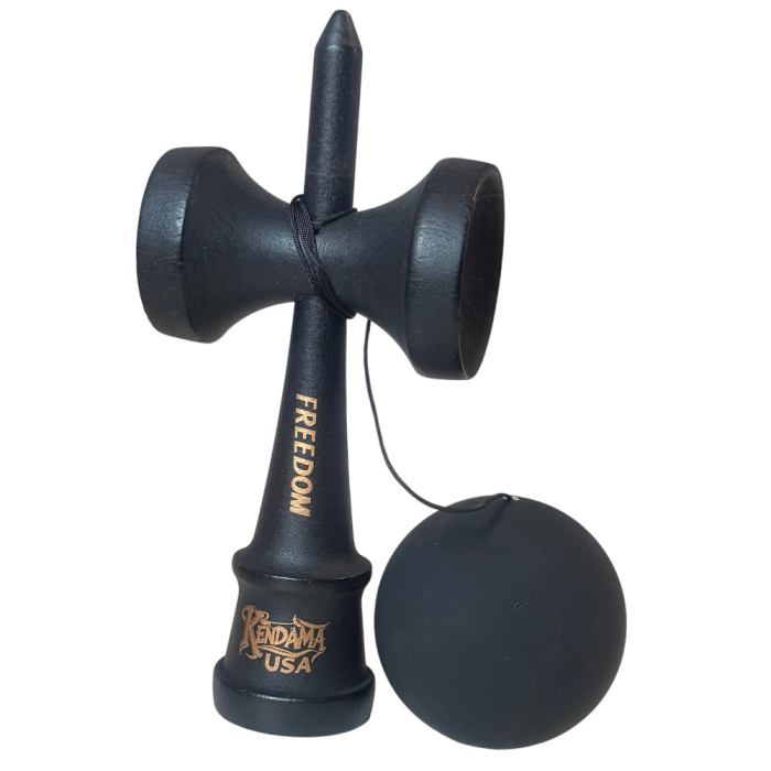 Kendama USA Freedom, 18 cm, negru mat, din lemn [3]