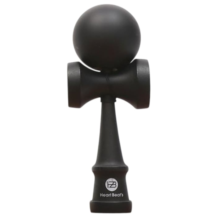 Kendama Heart Beat's 18 cm, negru, din lemn [1]