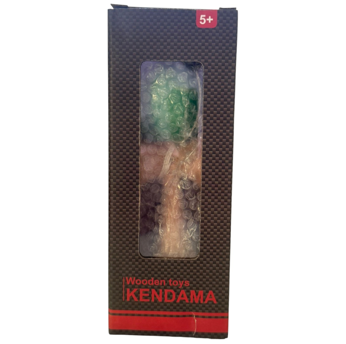 Kendama USA lucioasa, 18 cm, Verde, din lemn [4]