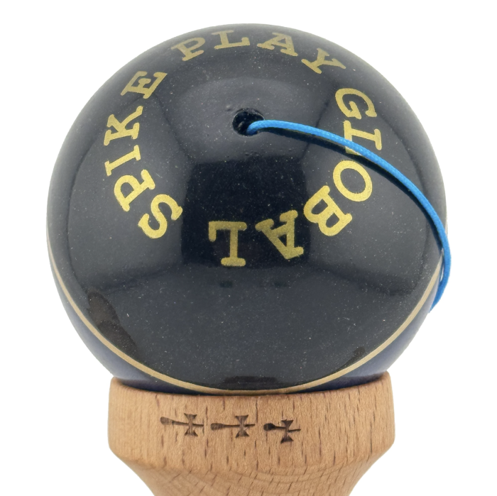 Kendama X Royal King Size, Super Sticky cupe mari, Alb-Bleumarin-Negru dungi aurii [7]