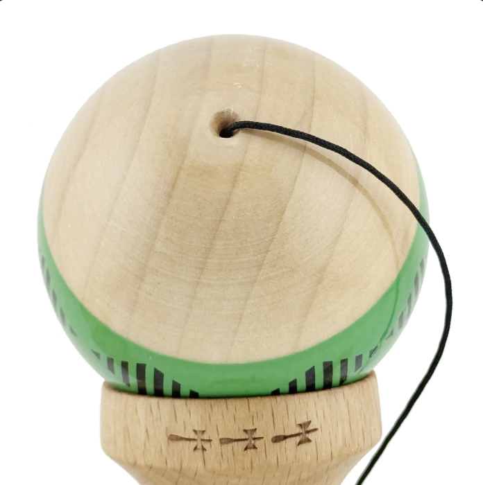 Kendama X Royal King Size, Super Sticky cupe mari, Natur-Verde romb Alb [7]