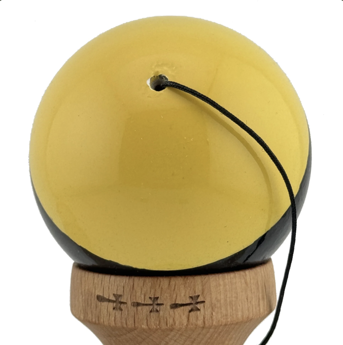 Kendama X Royal King Size, Super Sticky cupe mari, Verde-Negru-Galben [7]