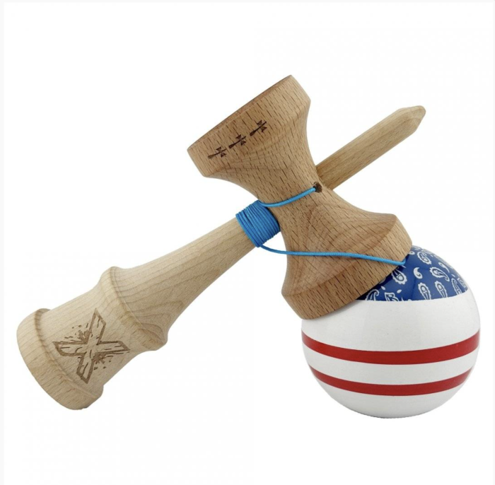 Kendama X Royal King Size, Super Sticky cupe mari, Chicanos Alb-Albastru [3]