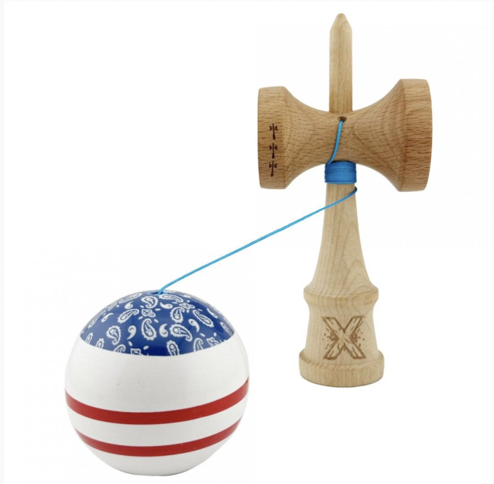 Kendama X Royal King Size, Super Sticky cupe mari, Chicanos Alb-Albastru [2]