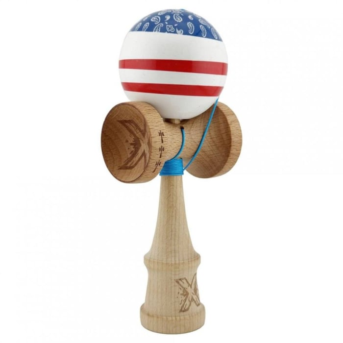 Kendama X Royal King Size, Super Sticky cupe mari, Chicanos Alb-Albastru [1]