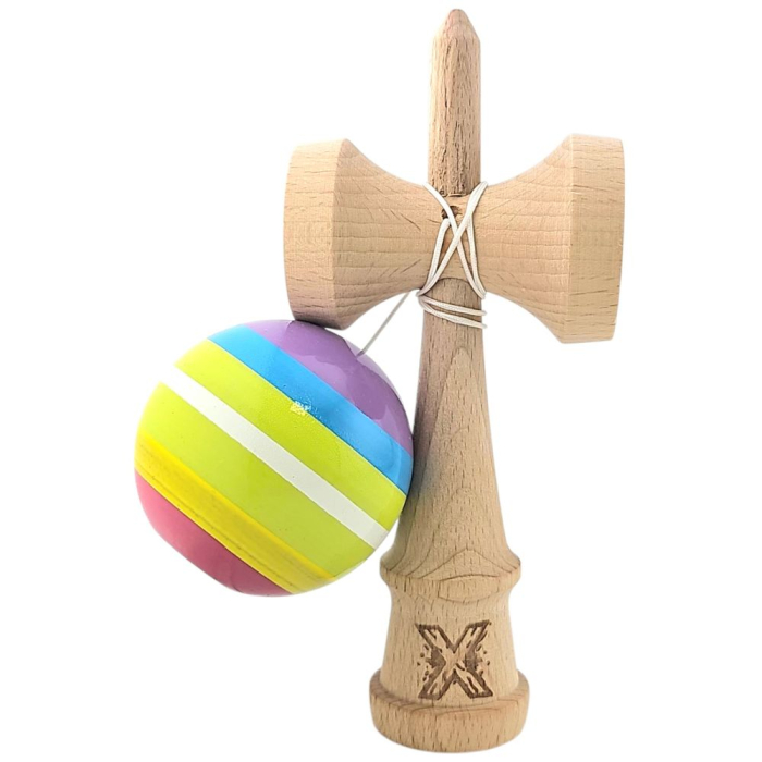 Kendama X Super Sticky 18 cm, dungi Multicolor, din lemn [2]