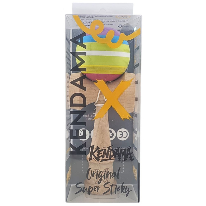Kendama X Super Sticky 18 cm, dungi Multicolor, din lemn [4]