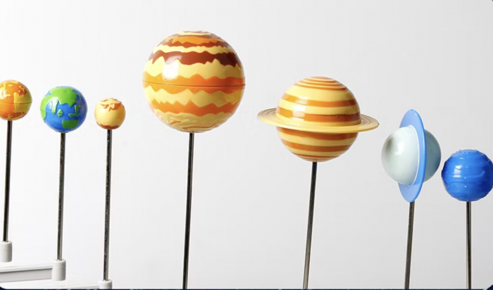 Kit educational STEM – Sistemul Solar cu Proiector, Sunete si Pictura DIY [12]