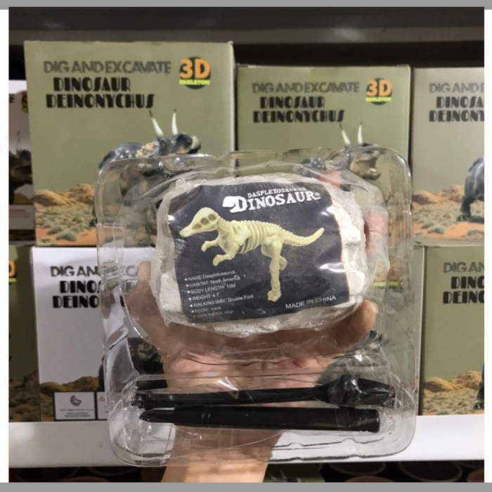 Kit excavare 2 fosile dinozaur 3D, sapatura si asamblare schelet, 4+ ani [3]
