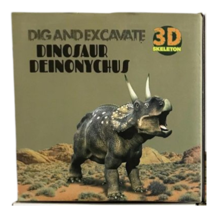 Kit excavare 2 fosile dinozaur 3D, sapatura si asamblare schelet, 4+ ani [4]