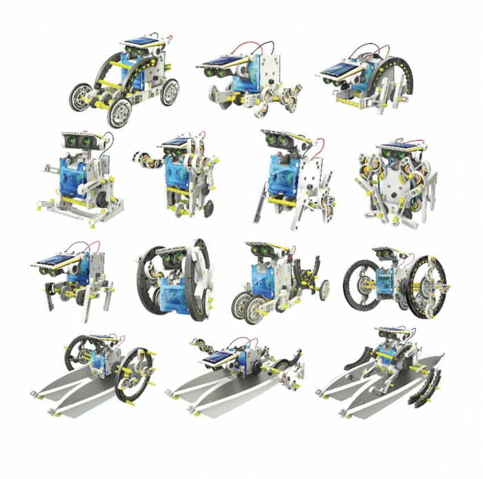 Kit robotica 14 in 1, de constructie cu energie solara [10]