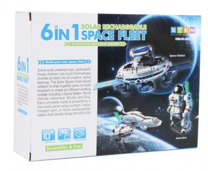 Kit solar 6 in 1 STEM de construit cu tematica flota Spatiului cosmic [7]