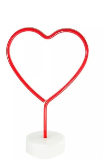 Lampa cu LED in forma de inima, cu stand [1]