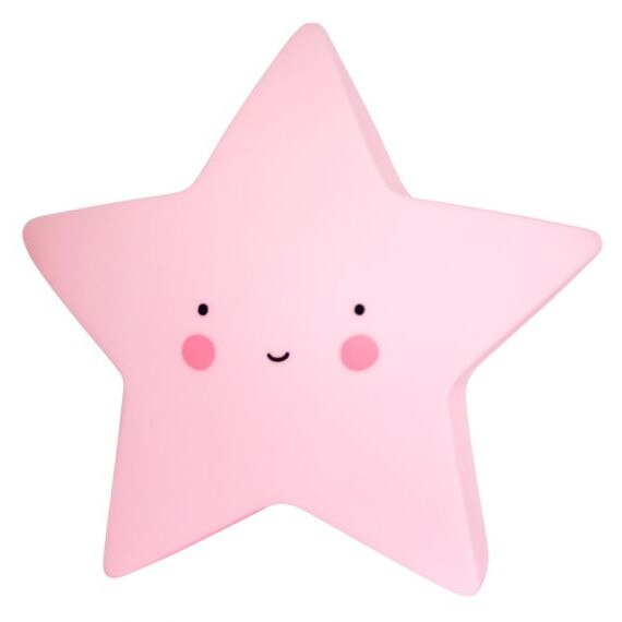 Lampa de veghe in forma de steluta, star light, roz