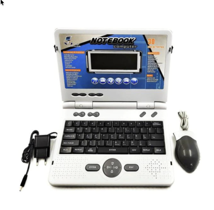 Laptop cu 30 functii educationale, pentru copii, albastru [3]