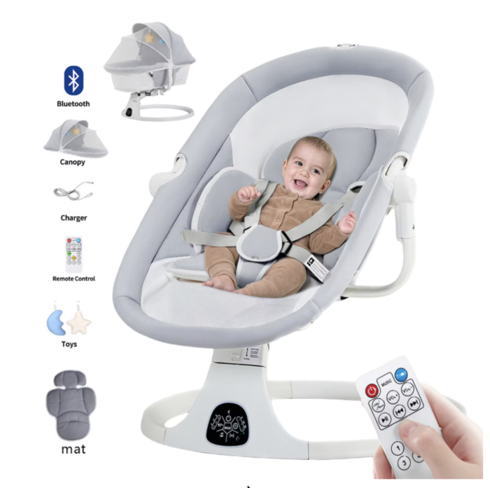 Leagan Electric, Balansoar si Patut Inteligent, S028 Crem cu Telecomanda [7]