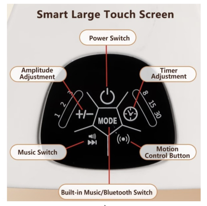Leagan Electric, Balansoar si Patut Inteligent, S028 Crem cu Telecomanda [5]
