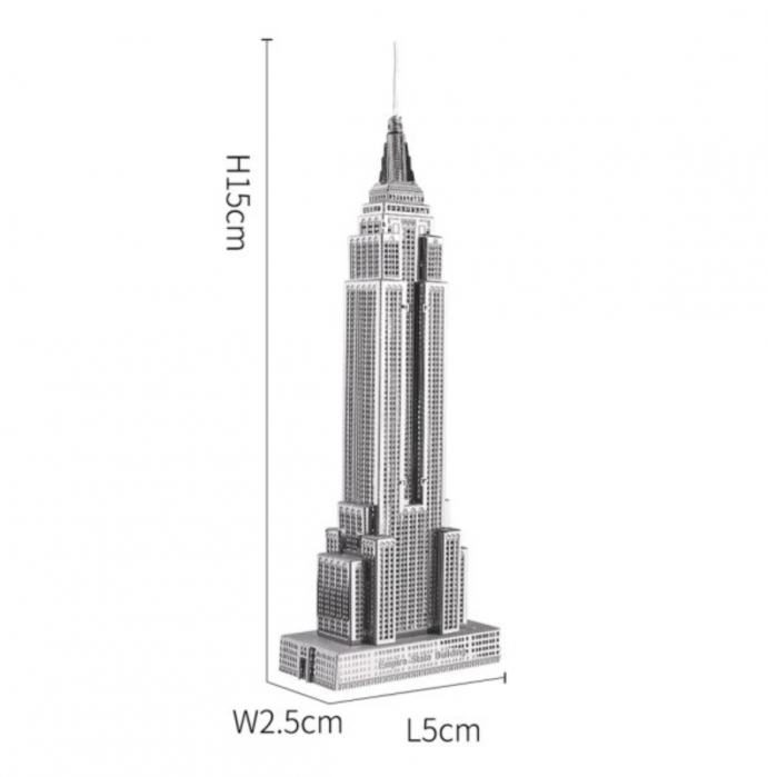 Macheta 3D Metal Empire State Building, scara 1:4200 [6]