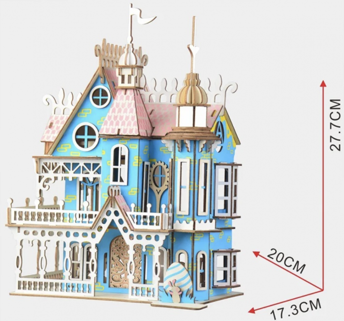 Macheta 3D din lemn Castelul din povesti, 175 piese [4]