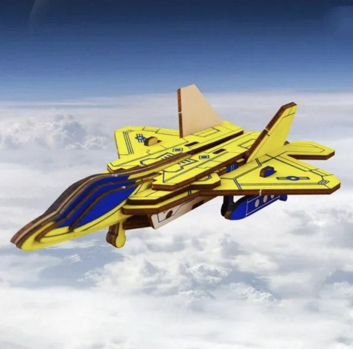 Macheta 3D din lemn Avion de lupta, 23 piese [2]