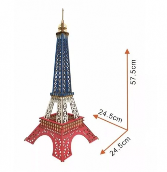 Macheta 3D din lemn Turnul Eiffel din Paris, 96 piese [3]