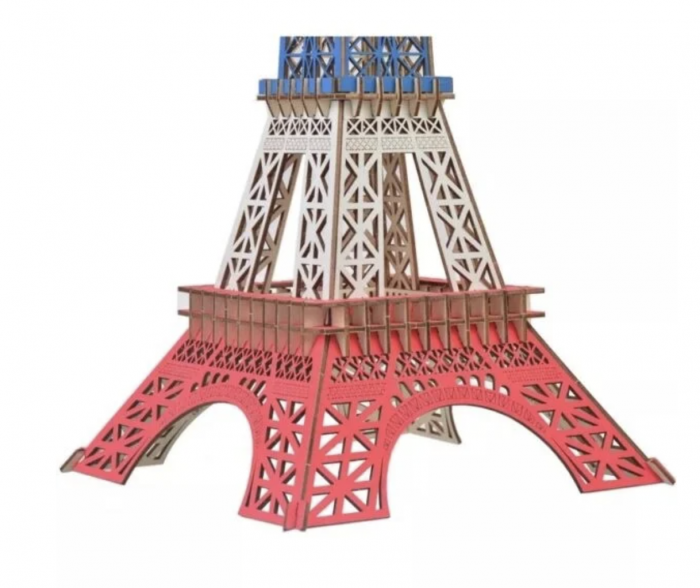 Macheta 3D din lemn Turnul Eiffel din Paris, 96 piese [2]