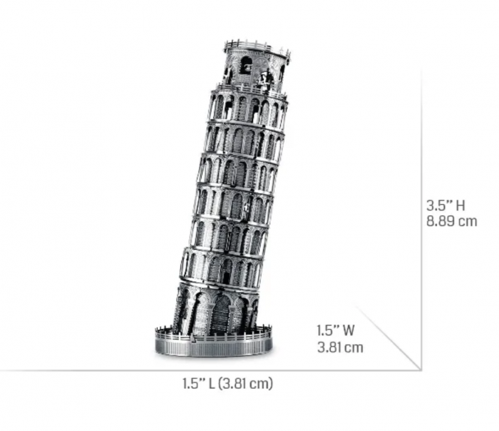 Macheta 3D Metal Turnul din Pisa, scara 1:3400 [5]