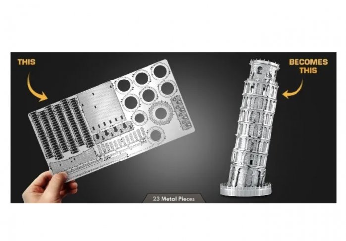 Macheta 3D Metal Turnul din Pisa, scara 1:3400 [4]