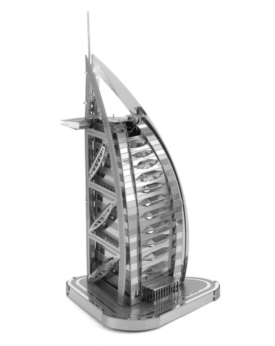 Macheta 3D Metal Burj al Arab, scara 1:2600