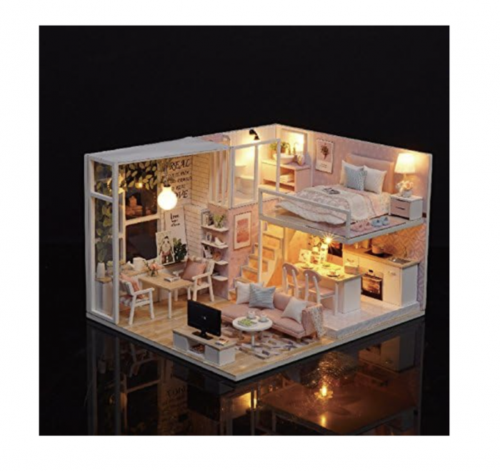 Macheta DIY mobilier casuta papusi Apartament Dream Loft scara 1:24 [3]