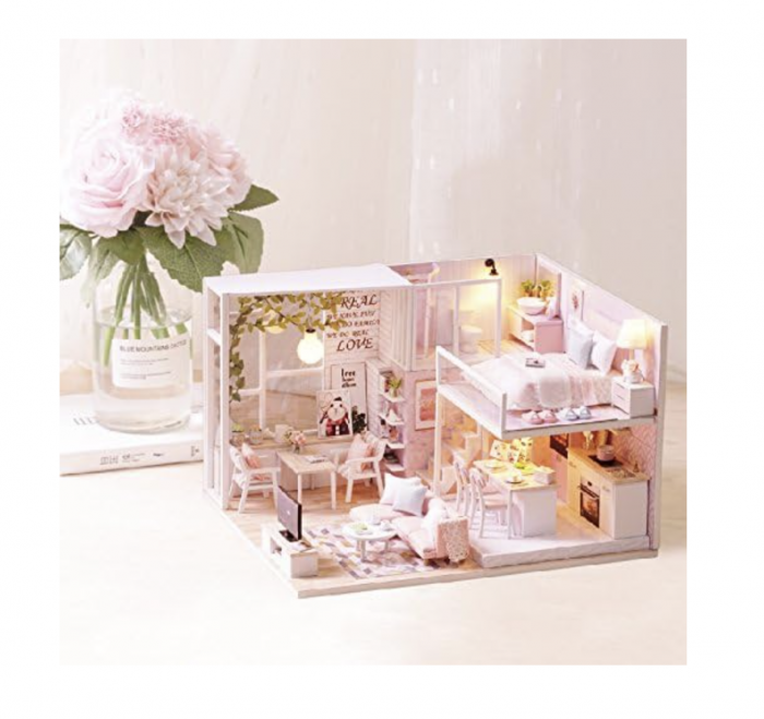 Macheta DIY mobilier casuta papusi Apartament Dream Loft scara 1:24 [2]