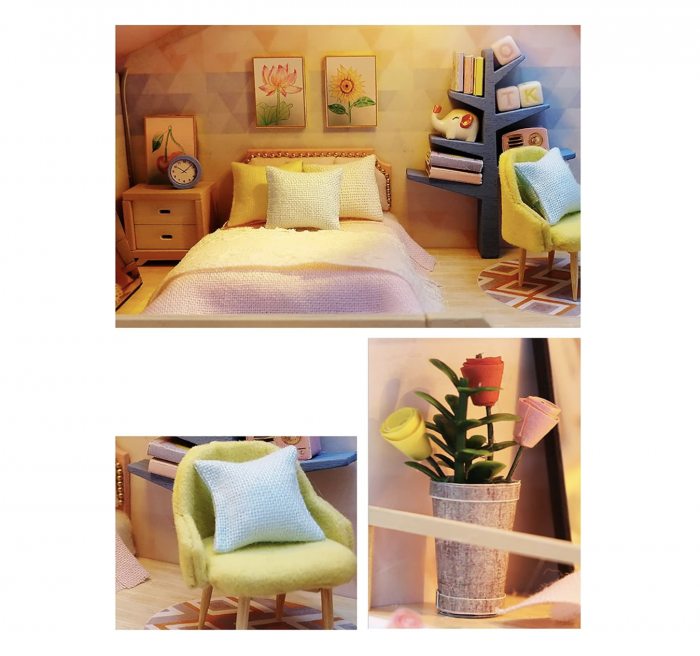 Macheta DIY mobilier casuta papusi Vila de vis, scara 1:24 [5]