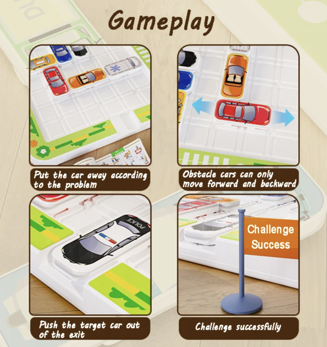 Magnetic Parking Game - joc logic cu masini magnetice, 360 provocari [4]