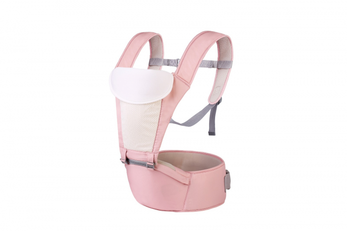 Marsupiu ergonomic cu scaunel de sustinere, MD2001, roz [3]