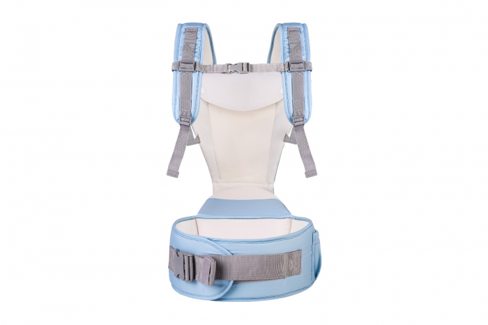 Marsupiu ergonomic cu scaunel de sustinere, MD2001, bleu [3]