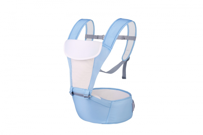 Marsupiu ergonomic cu scaunel de sustinere, MD2001, bleu [4]