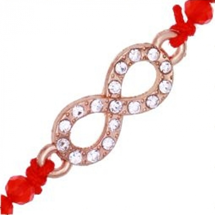 Martisor bratara metal infinit auriu cu pietricele - krista 