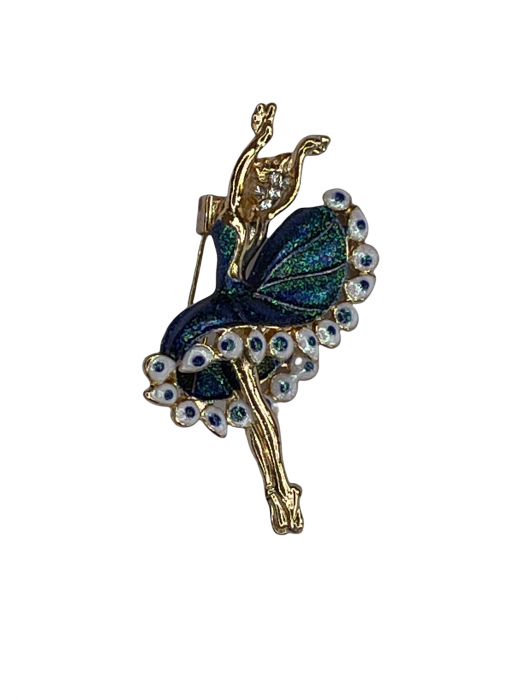 Martisor tip brosa eleganta balerina stralucitoare - krista 