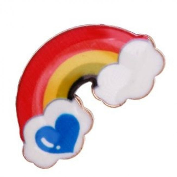 Martisor tip insigna, curcubeu, 5 culori - krista 