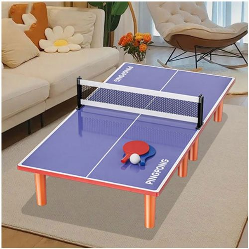 Masa ping pong mobila din lemn pentru copii – set cu palete si bile [4]